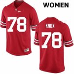 Women's Ohio State Buckeyes #78 Demetrius Knox Red Nike NCAA College Football Jersey December CRZ3144JF